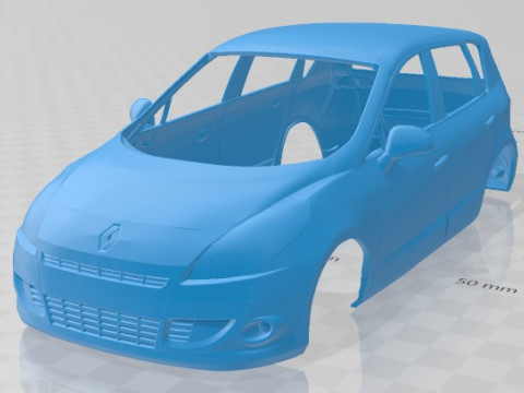Renault Scenic 2010 Printable Body Car 3D 프린트 모델