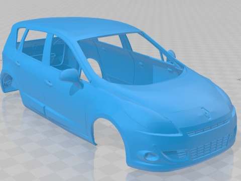 Renault Scenic 2010 Printable Body Car Modèles 3D en vedette