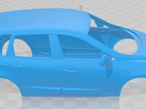 Renault Scenic 2010 Printable Body Car Modèles 3D en vedette