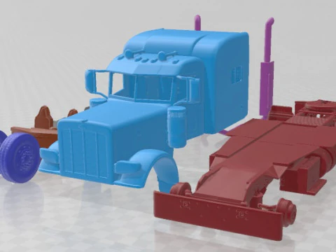 Peterbilt 389 Sleeper Cab 2015 Printable 3D Print Model