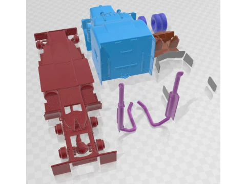 Peterbilt 389 Sleeper Cab 2015 Printable 3D Print Model