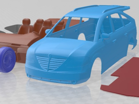 SsangYong Rodius 2006 Printable Car 3D Print Model