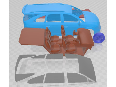 SsangYong Rodius 2006 Printable Car 3Dプリントモデル