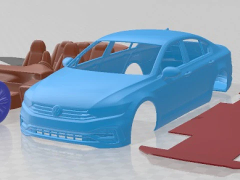Volkswagen Passat GTE 2020 Printable Car 3D Print Model