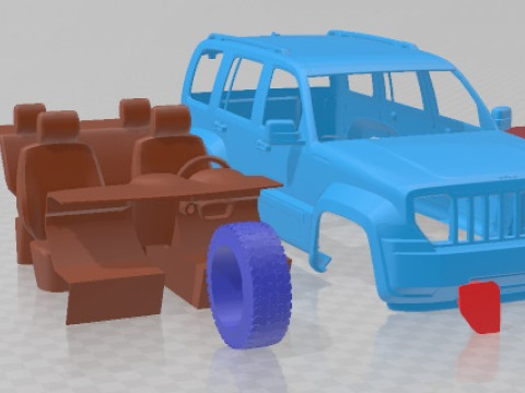 Jeep Liberty 2008 SUV Printable Car Modelo de impresión 3D