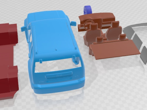 Jeep Liberty 2008 SUV Printable Car Modelo de impresión 3D