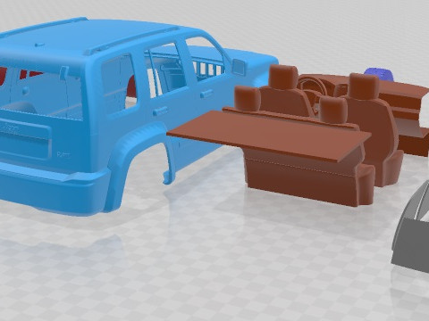 Jeep Liberty 2008 SUV Printable Car Modelo de impresión 3D