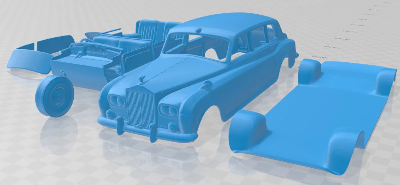 Phantom Park Ward Limousine 1963 Printable Car 3D Print Model .c4d .max .obj .3ds .fbx .stl .blend 