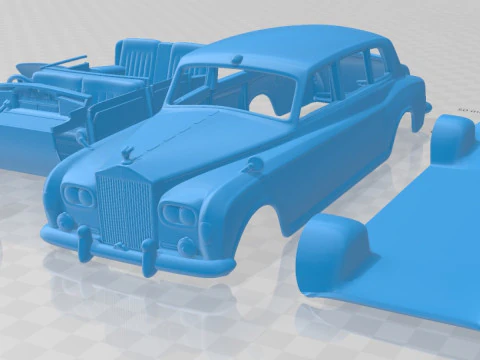 फैंटम पार्क वार्ड लिमोसिन 1963 प्रिंट करने योग्य कार 3D प्रिंट मॉडल