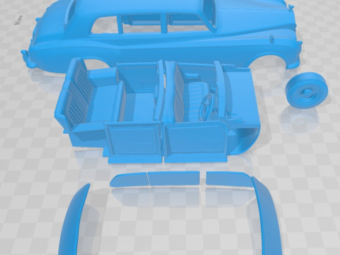 Phantom Park Ward Limousine 1963 Printable Car 3D-Druckmodell