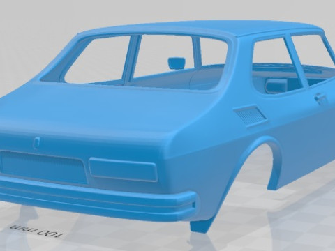 Saab 99 1972 Printable Body Car 3D Druckmodell