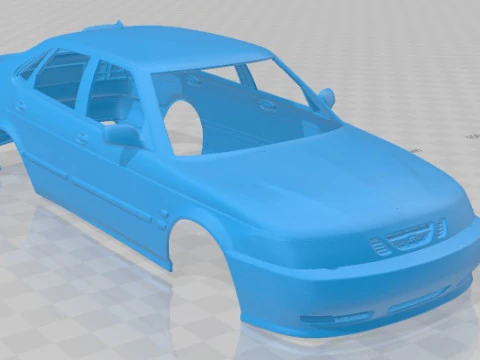 Saab 9-3 Hatchback 2001 Printable Body Car 3D Print Model