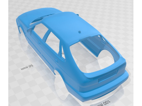 Saab 9-3 Hatchback 2001 Printable Body Car 3D-Druckmodell