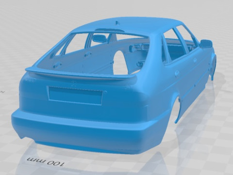 Saab 9-3 Hatchback 2001 Printable Body Car 3D-Druckmodell