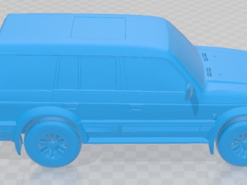 Mitsubishi Pajero Montero Wagon 1991 Printable Car 3D Baskı Modeli