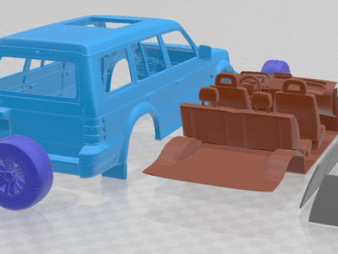Mitsubishi Pajero Montero Wagon 1991 Printable Car 3D-Druckmodell