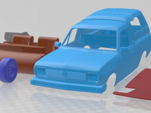 Nissan 1400 1971 Printable Car Modello di stampa 3D
