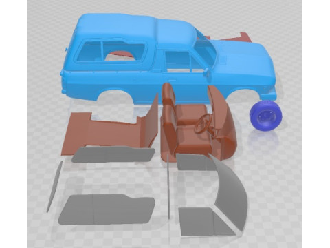 Nissan 1400 1971 Printable Car 3D 프린트 모델