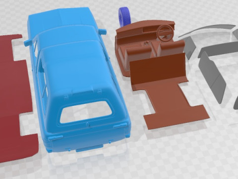Nissan 1400 1971 Printable Car 3D 프린트 모델