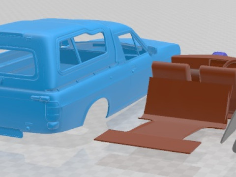 Nissan 1400 1971 Printable Car 3D 프린트 모델