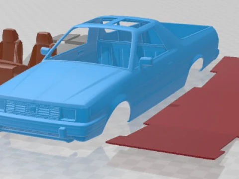 Carro para impress&atilde;o Subaru BRAT 1981 Modelo de Impressão 3D