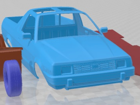Subaru BRAT 1981 Printable Car Model do druku 3D