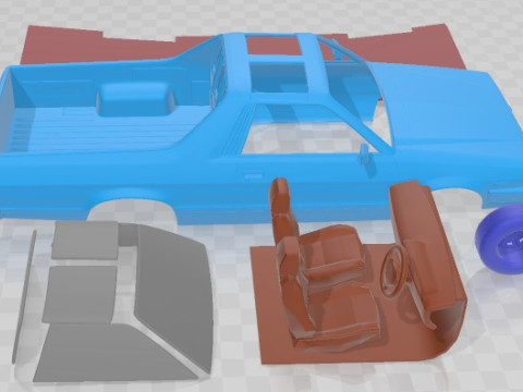 Subaru BRAT 1981 Printable Car Model do druku 3D