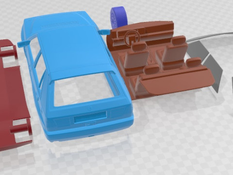 Lancia Delta Integrale 1992 Printable Car Model do druku 3D