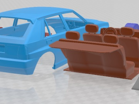 Lancia Delta Integrale 1992 Printable Car Model do druku 3D