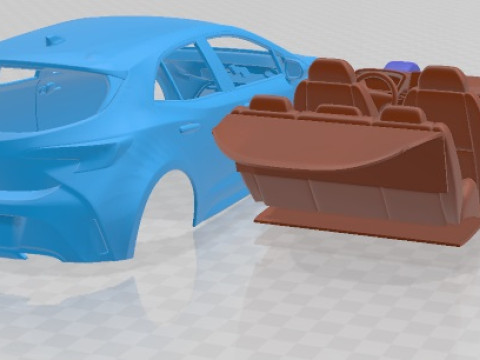 Toyota Corolla Hatchback 2019 Printable Car 3D Baskı Modeli