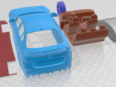 Alfa Romeo Giulia GTAm 2021 Printable Car 3D Print Model