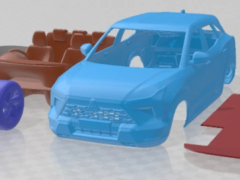 Mitsubishi Xforce 2023 Printable Car 3D Print Model
