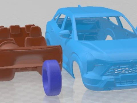 Mitsubishi Xforce 2023 Printable Car 3D Print Model