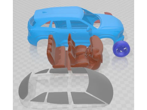 Mitsubishi Xforce 2023 Printable Car 3D Print Model