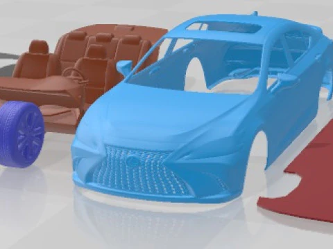 Lexus ES F Sport 2022 Printable Car 3D Print Model