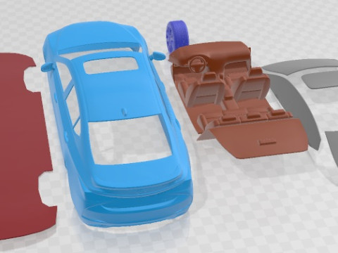 Lexus ES F Sport 2022 Printable Car 3D-Druckmodell