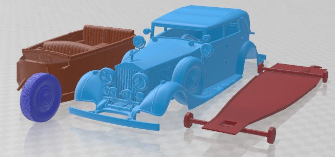 Phantom II Star of India 1934 Printable Car 3D Print Model .c4d .max .obj .3ds .fbx .stl .blend 