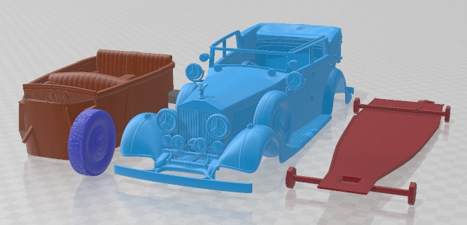 Phantom II Star of India 1934 - 2 Printable Car Model do druku 3D .c4d .max .obj .3ds .fbx .stl .blend 