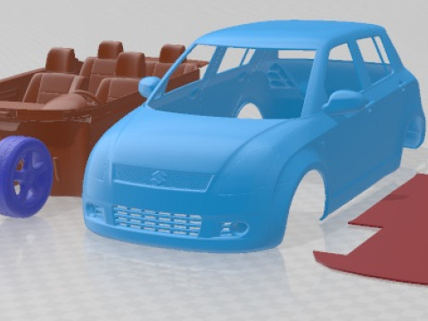 Suzuki Swift 2015 Printable Car 3D 프린트 모델