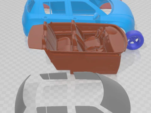 Suzuki Swift 2015 Printable Car 3D Print Model