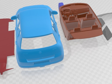 Suzuki Swift 2015 Printable Car Modello di stampa 3D