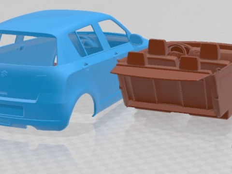 Suzuki Swift 2015 Printable Car Modello di stampa 3D