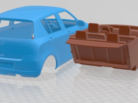 Suzuki Swift 2015 Printable Car 3D Print Model