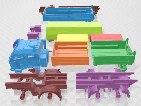 TATRA 815-7 8X8 2020 Printable Truck 3Dプリントモデル