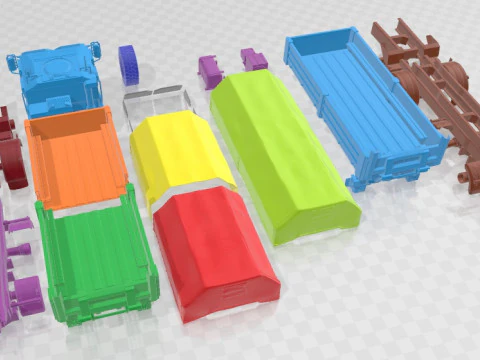 Caminh&atilde;o imprim&iacute;vel TATRA 815-7 8X8 2020 Modelo de Impressão 3D