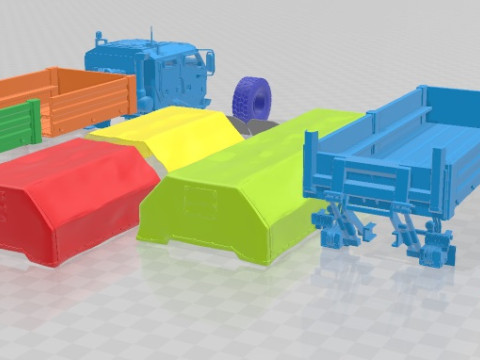 TATRA 815-7 8X8 2020 Printable Truck 3Dプリントモデル