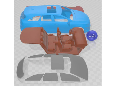 Kia Ceed Sportswagon 2019 Printable Car 3D Print Model