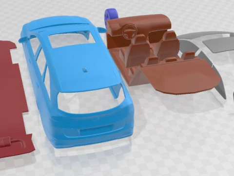 Kia Ceed Sportswagon 2019 Printable Car 3D Print Model