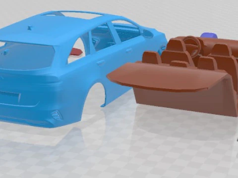 Kia Ceed Sportswagon 2019 Printable Car 3D Print Model