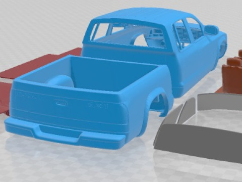 Dodge Dakota Sport Quad Cab 2000 Printable Car 3D Baskı Modeli